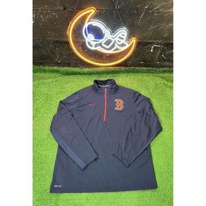 Nike MLB‎ Baseball 1/4 Zip Up Blue Pullover Long sleeve Sweatshirt Mens Size XL